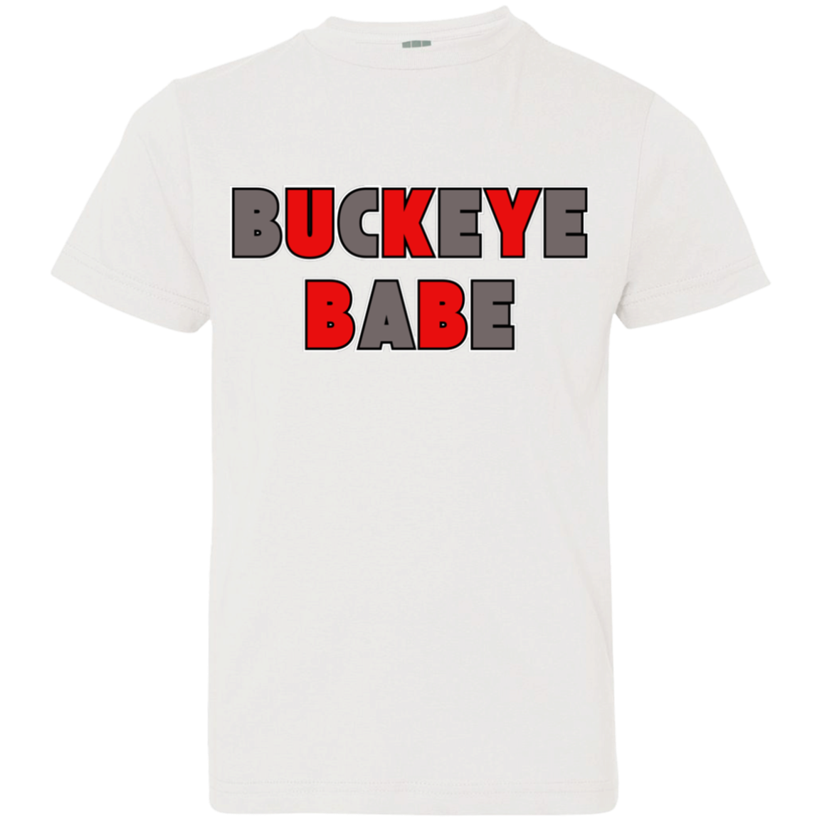 BUCKBABE Ohio State Youth Jersey T-Shirt