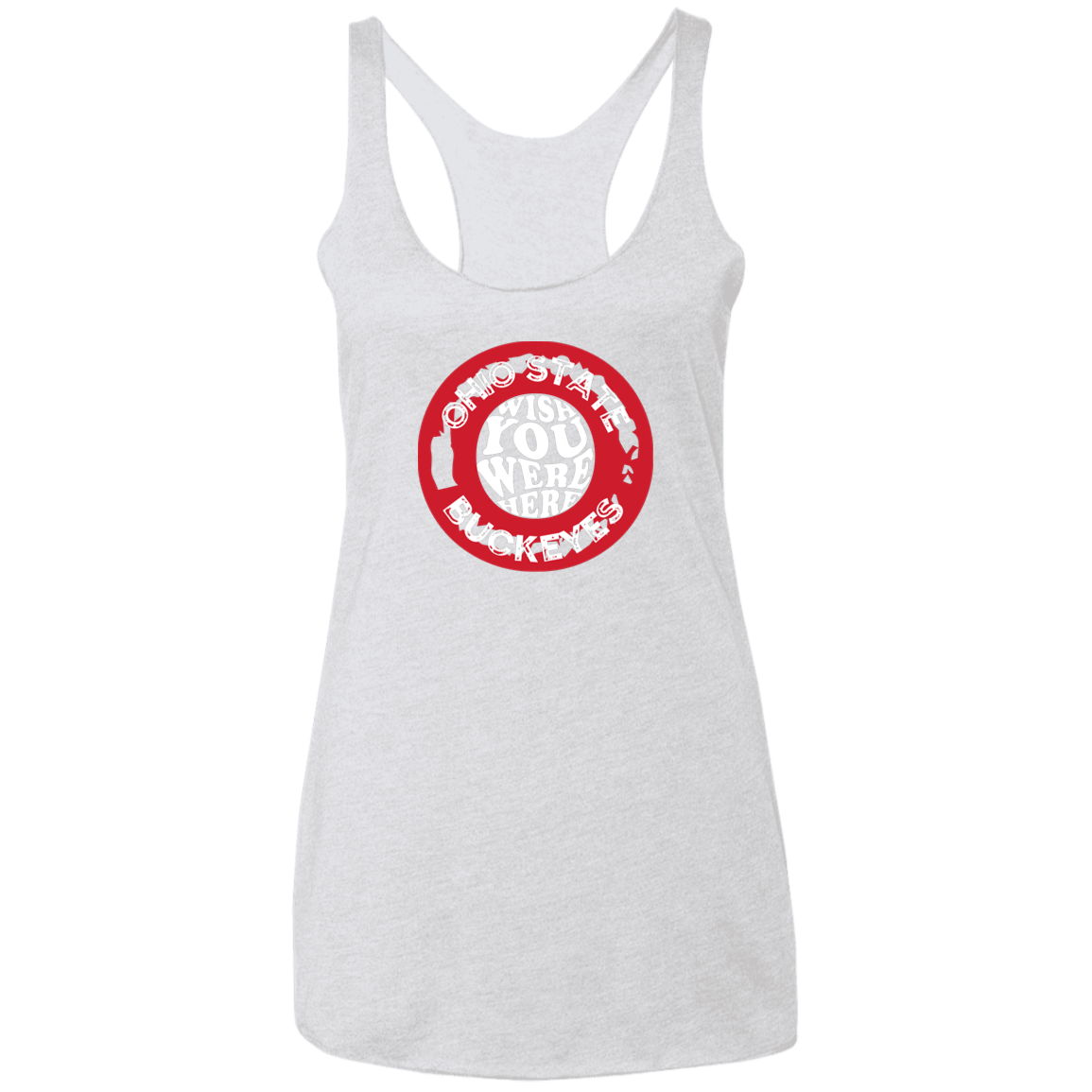 WISH Ohio State Ladies' Triblend Racerback Tank