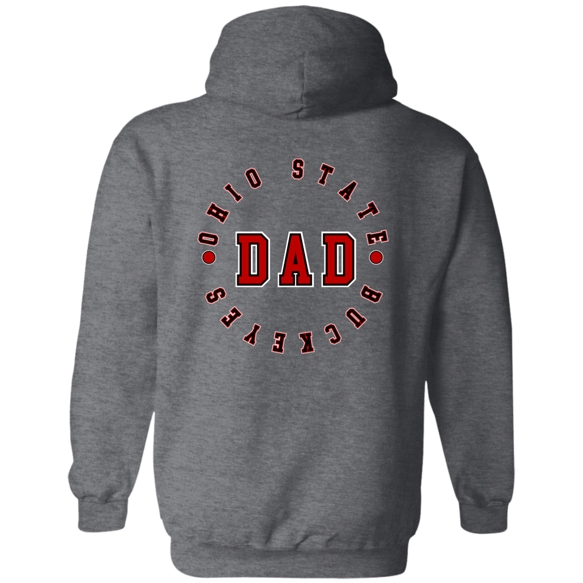 DAD Ohio State Zip Up Hooded Sweatshirt