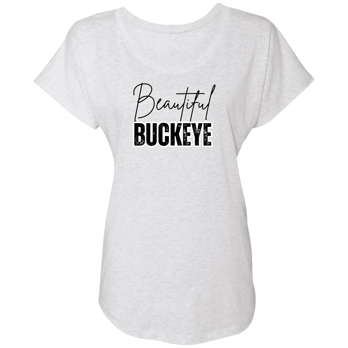 BEAUTIFUL Ohio State Ladies' Triblend Dolman Sleeve