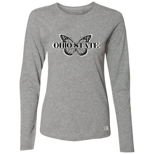 BUTTERLY Ohio State Ladies’ Essential Dri-Power Long Sleeve Tee