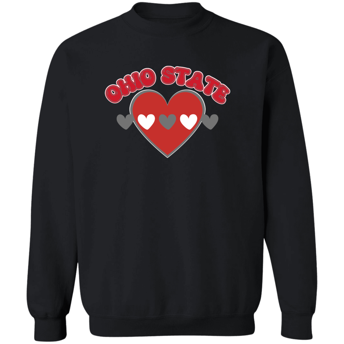 LOVE Ohio State Crewneck Pullover Sweatshirt