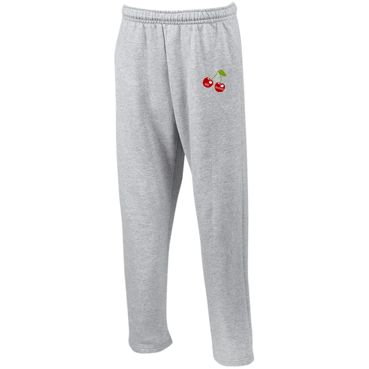 CHERRY Ohio State Open Bottom Sweatpants with Pockets