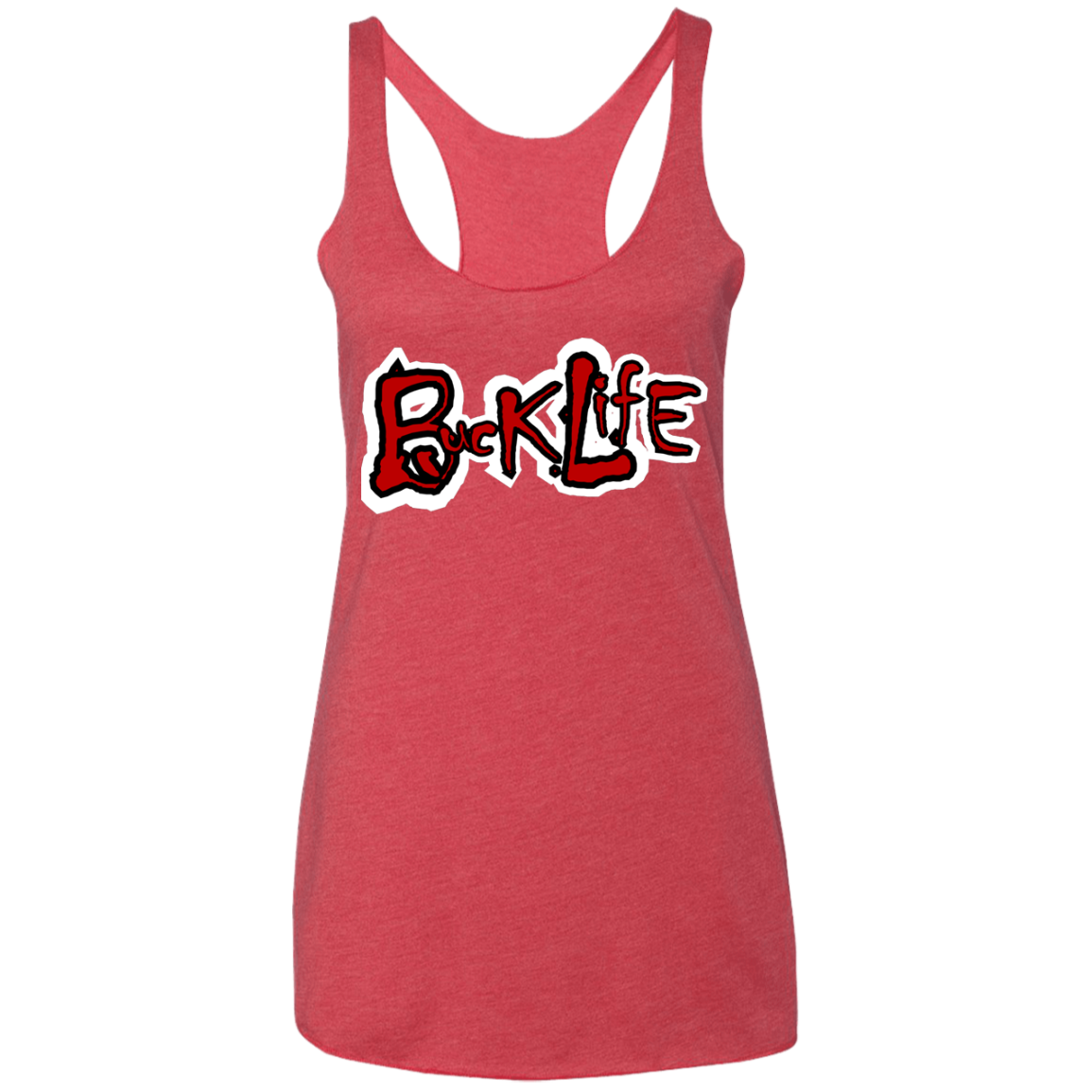 BUCK LIFE Ohio State Ladies' Triblend Racerback Tank