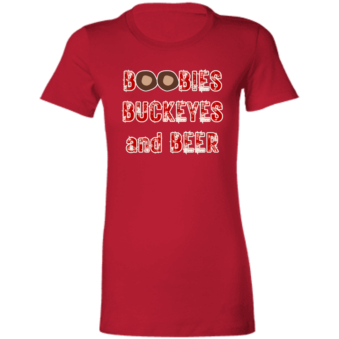 BOOBIES Ohio State Ladies' Favorite T-Shirt