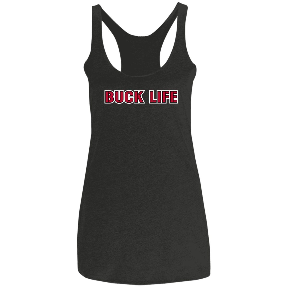 BUCKLIFE Ohio State Ladies' Triblend Racerback Tank