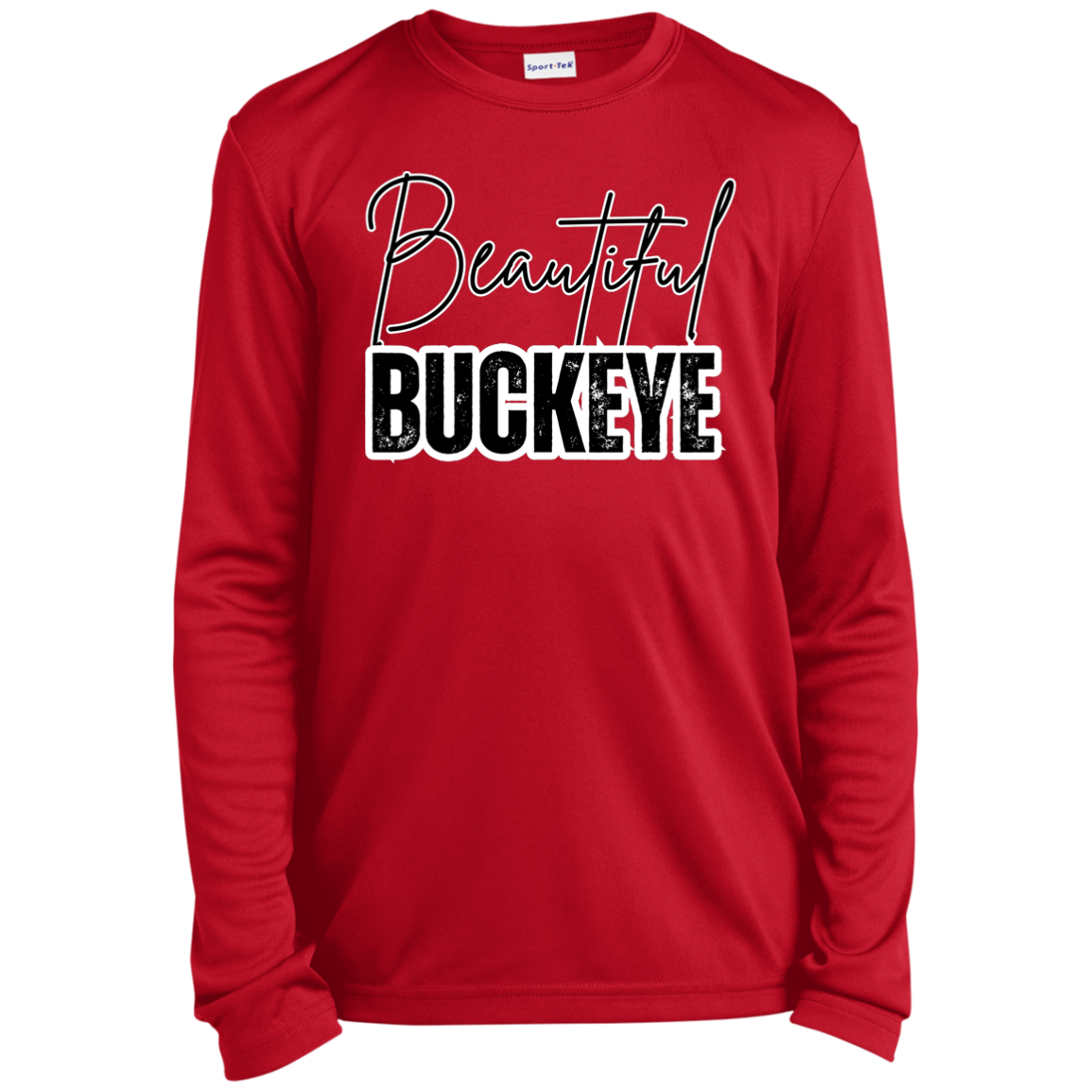 BEAUTIFUL Ohio State Youth Long Sleeve Performance Tee