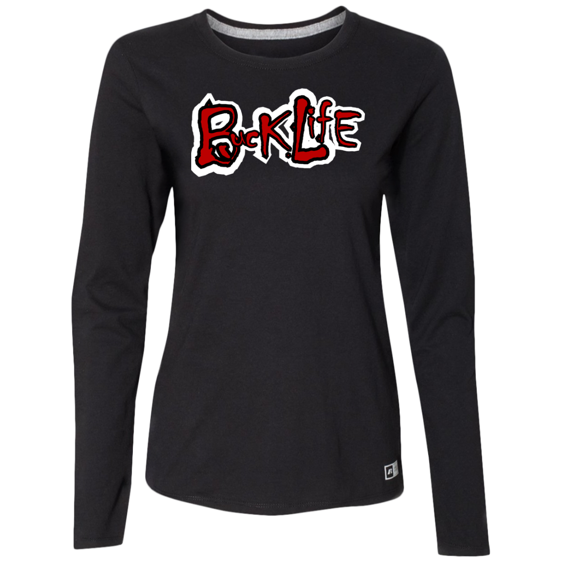 BUCK LIFE Ohio State Ladies’ Essential Dri-Power Long Sleeve Tee