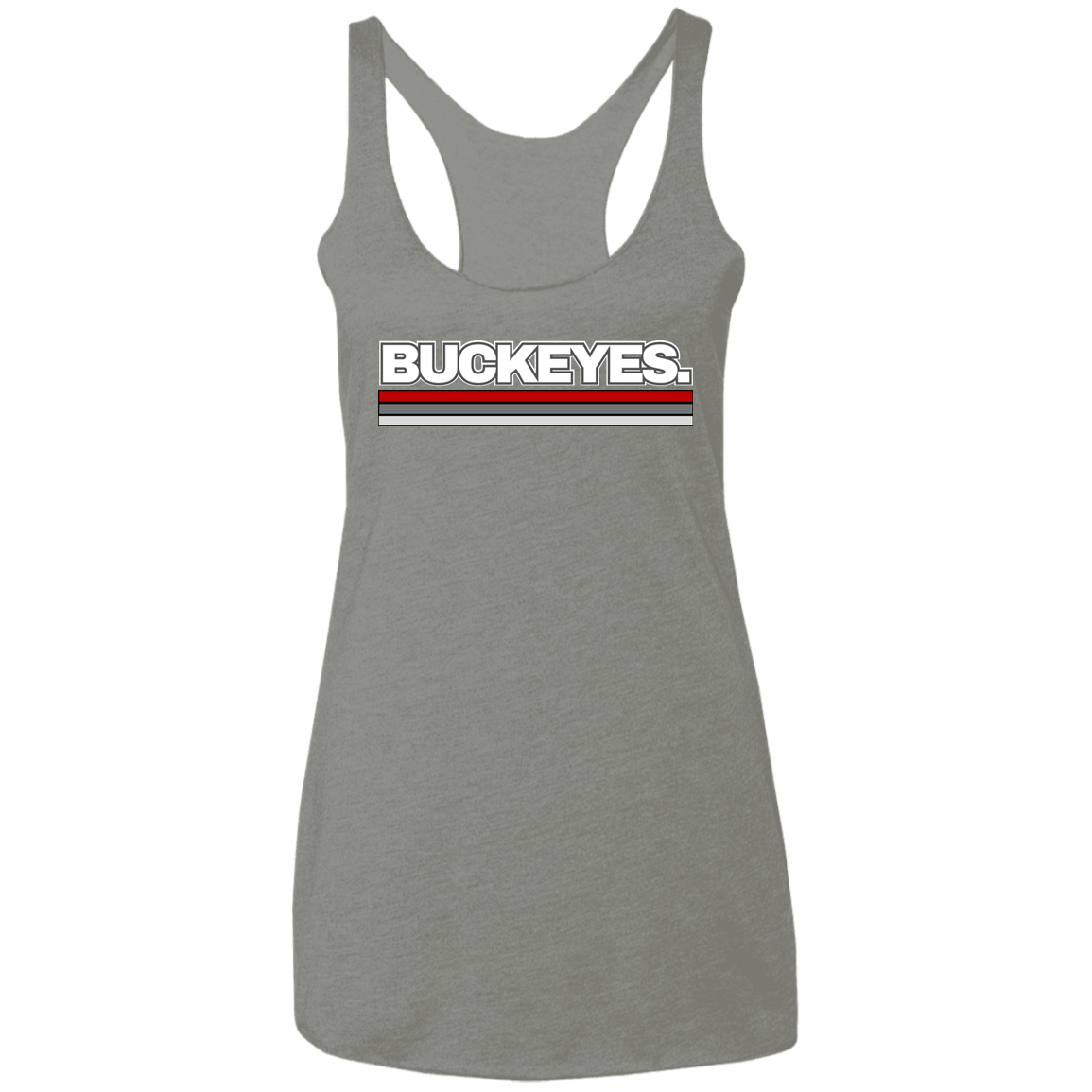 BUCKEYES. Ohio State Ladies' Triblend Racerback Tank