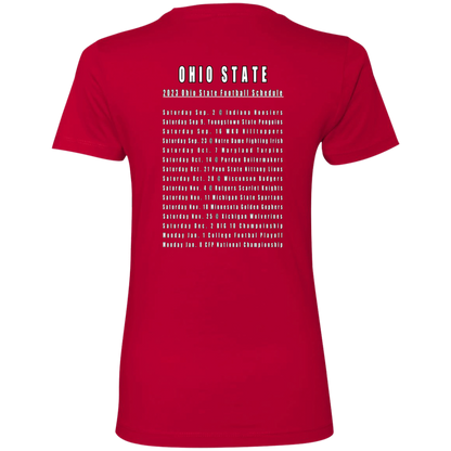 F'SGIVEN + SCHEDULE Ohio State Ladies' Boyfriend T-Shirt