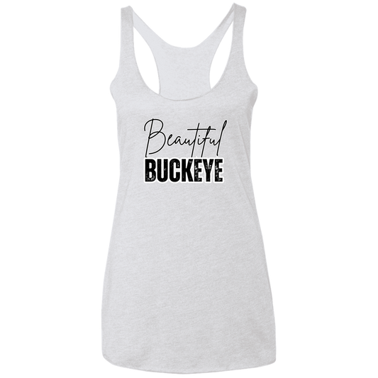 BEAUTIFUL Ohio State Ladies' Triblend Racerback Tank