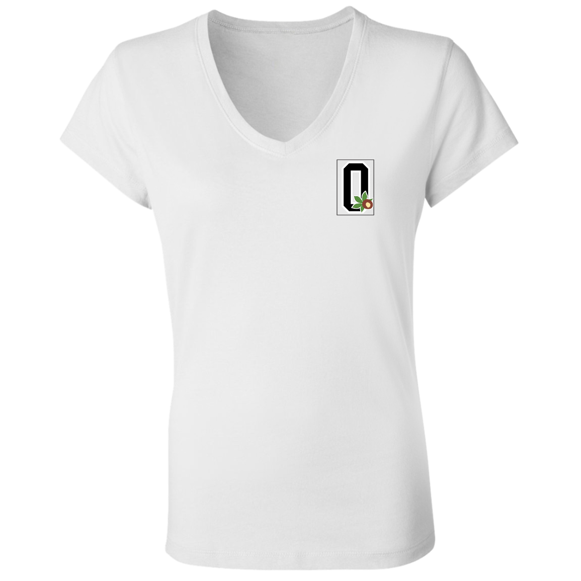 GIVEN'S Ohio State Ladies' Jersey V-Neck T-Shirt