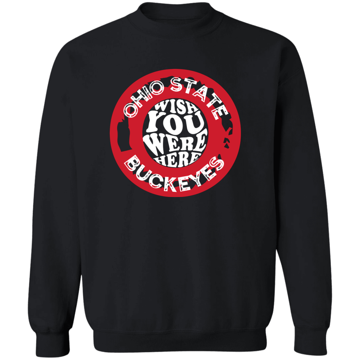 WISH Ohio State Crewneck Pullover Sweatshirt