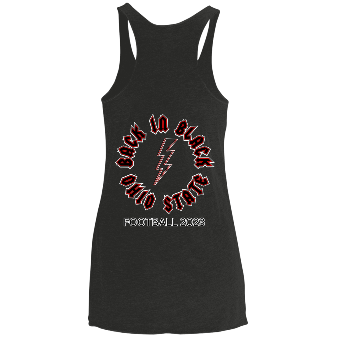 BNB Ohio State Ladies' Triblend Racerback Tank