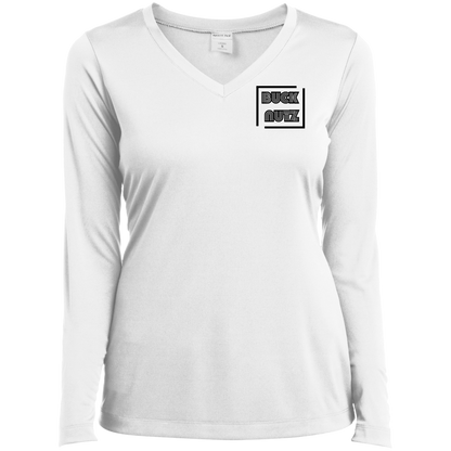 TANK NIGHT Ohio State Ladies’ Long Sleeve Performance V-Neck Tee