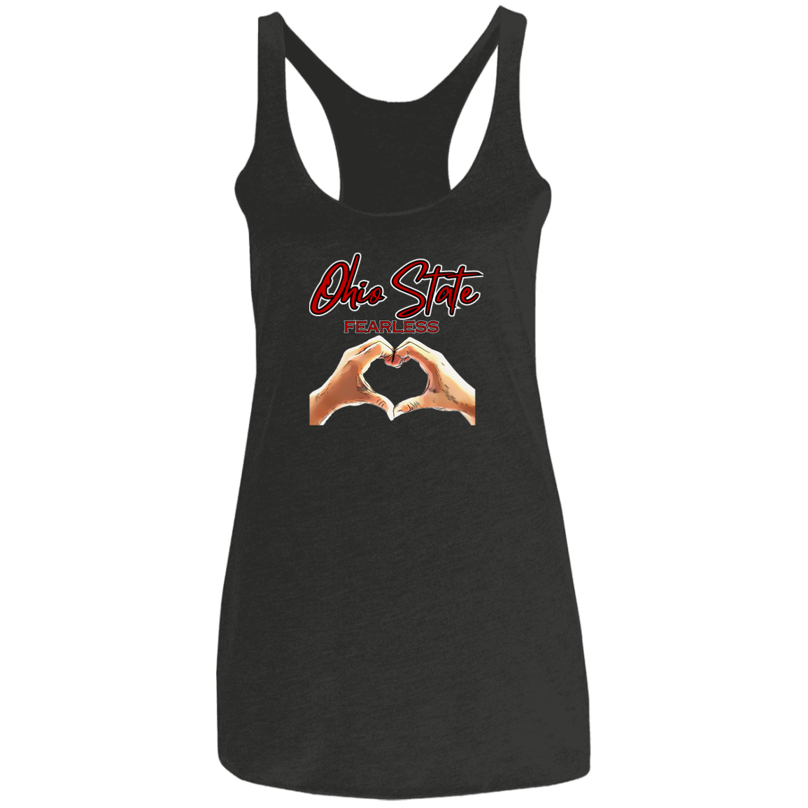 FEARLESS Ohio State Ladies' Triblend Racerback Tank