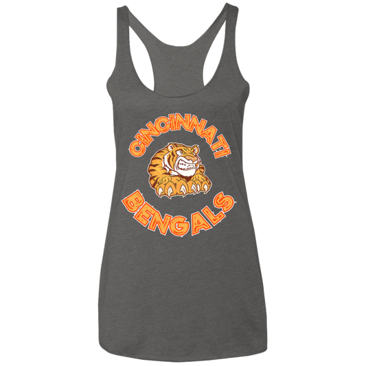 Cincinnati RETRO Ladies' Triblend Racerback Tank