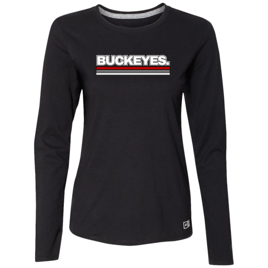 BUCKEYES. Ohio State Ladies’ Essential Dri-Power Long Sleeve Tee