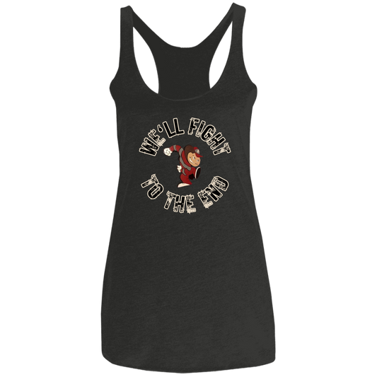 FIGHT Ohio State Ladies' Triblend Racerback Tank