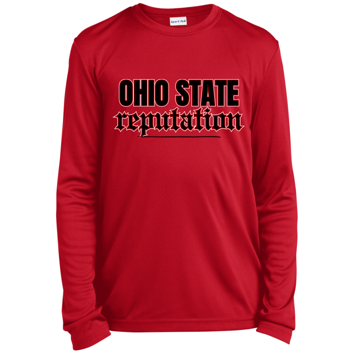 REPUTATION Ohio State Youth Long Sleeve Performance Tee