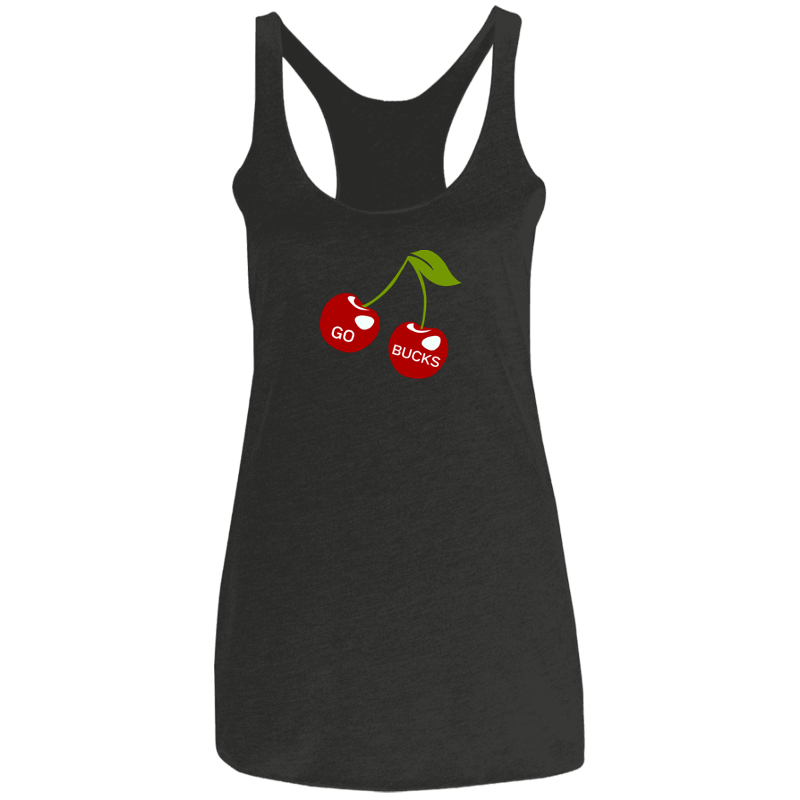 CHERRY Ohio State Ladies' Triblend Racerback Tank