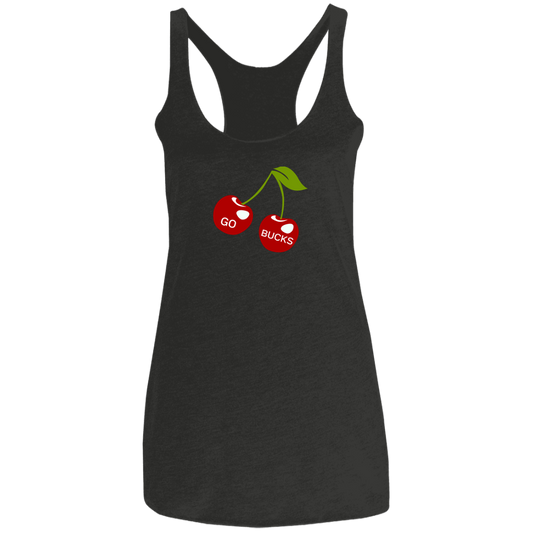 CHERRY Ohio State Ladies' Triblend Racerback Tank