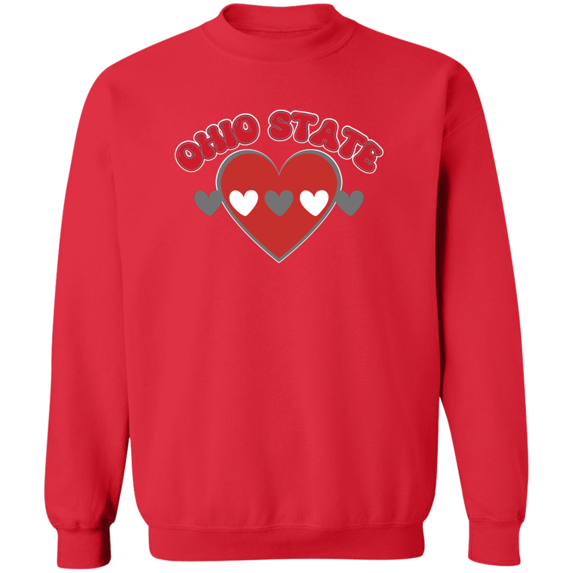 LOVE Ohio State Crewneck Pullover Sweatshirt