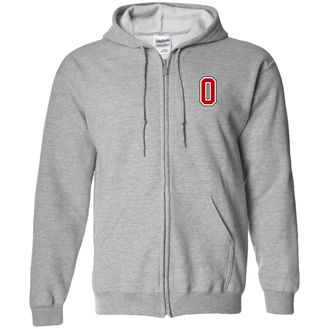 KICKIN Ohio State Zip Up Hooded Sweatshirt