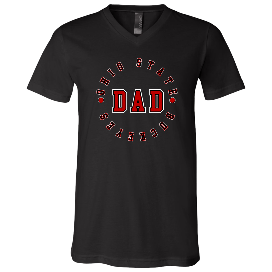 OSUDAD Ohio State Unisex Jersey SS V-Neck T-Shirt