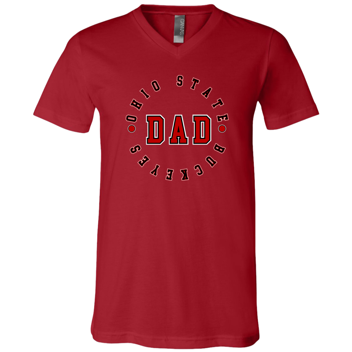 DAD Ohio State Unisex Jersey SS V-Neck T-Shirt