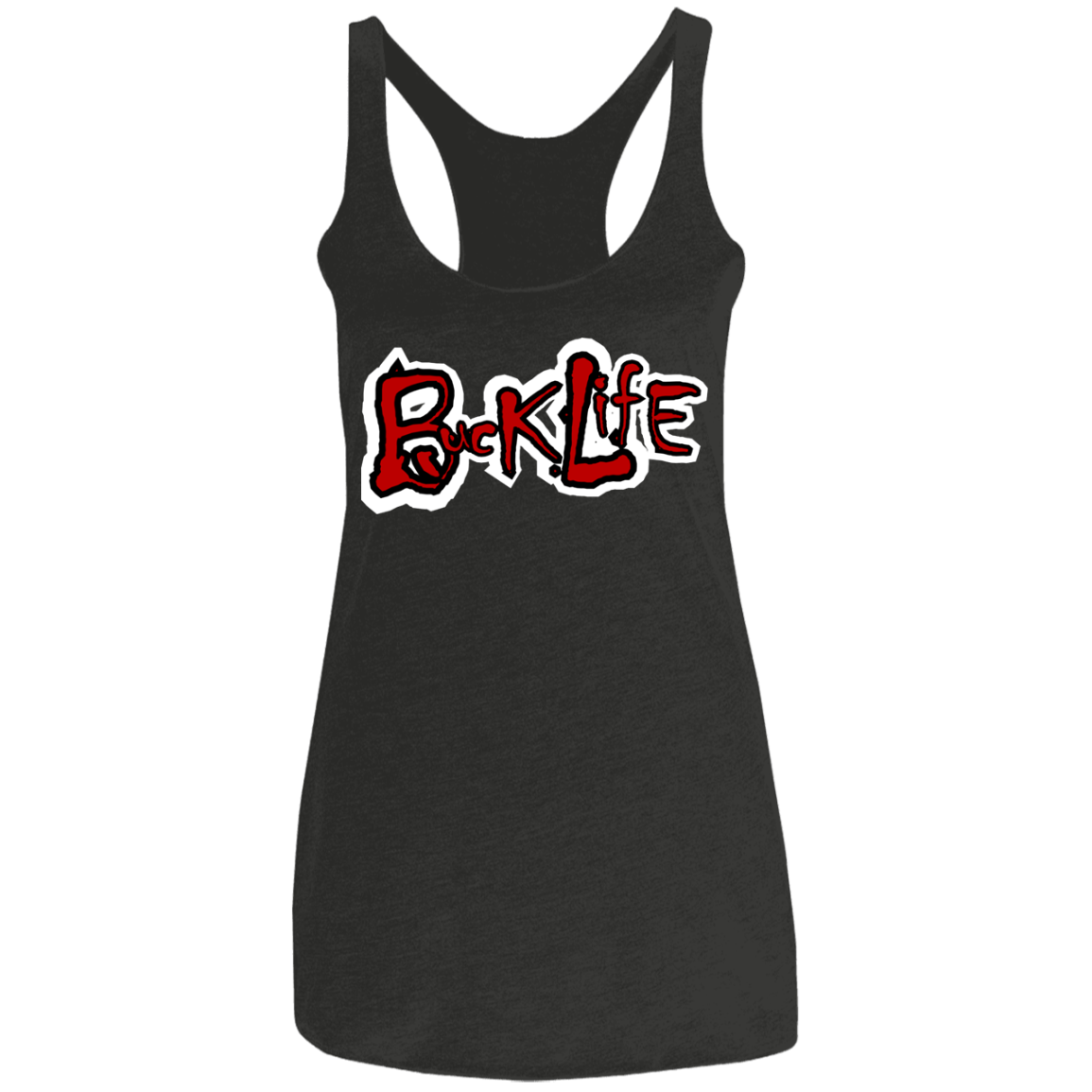 BUCK LIFE Ohio State Ladies' Triblend Racerback Tank