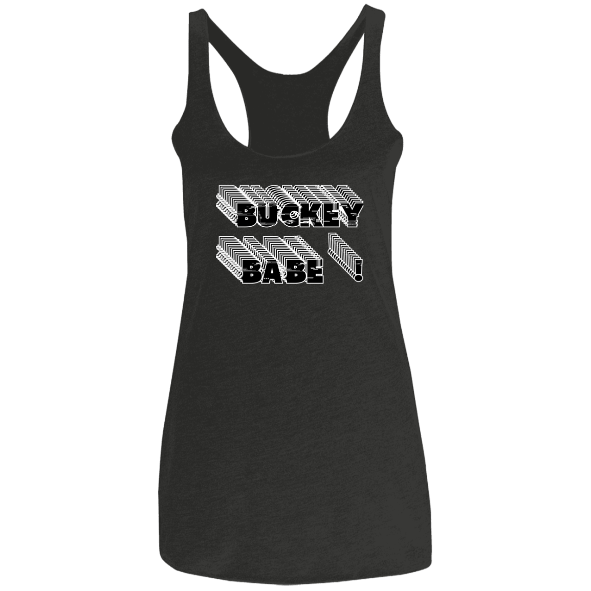 BUCKEYEBABE Ohio State Ladies' Triblend Racerback Tank