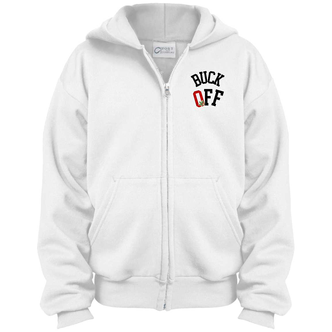 BUCKOFF Ohio State Youth Full Zip Hoodie