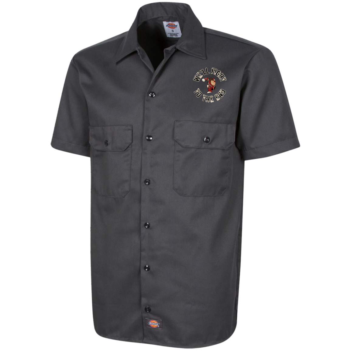 FIGHT Ohio State Dickies Men's Short Sleeve Workshirt