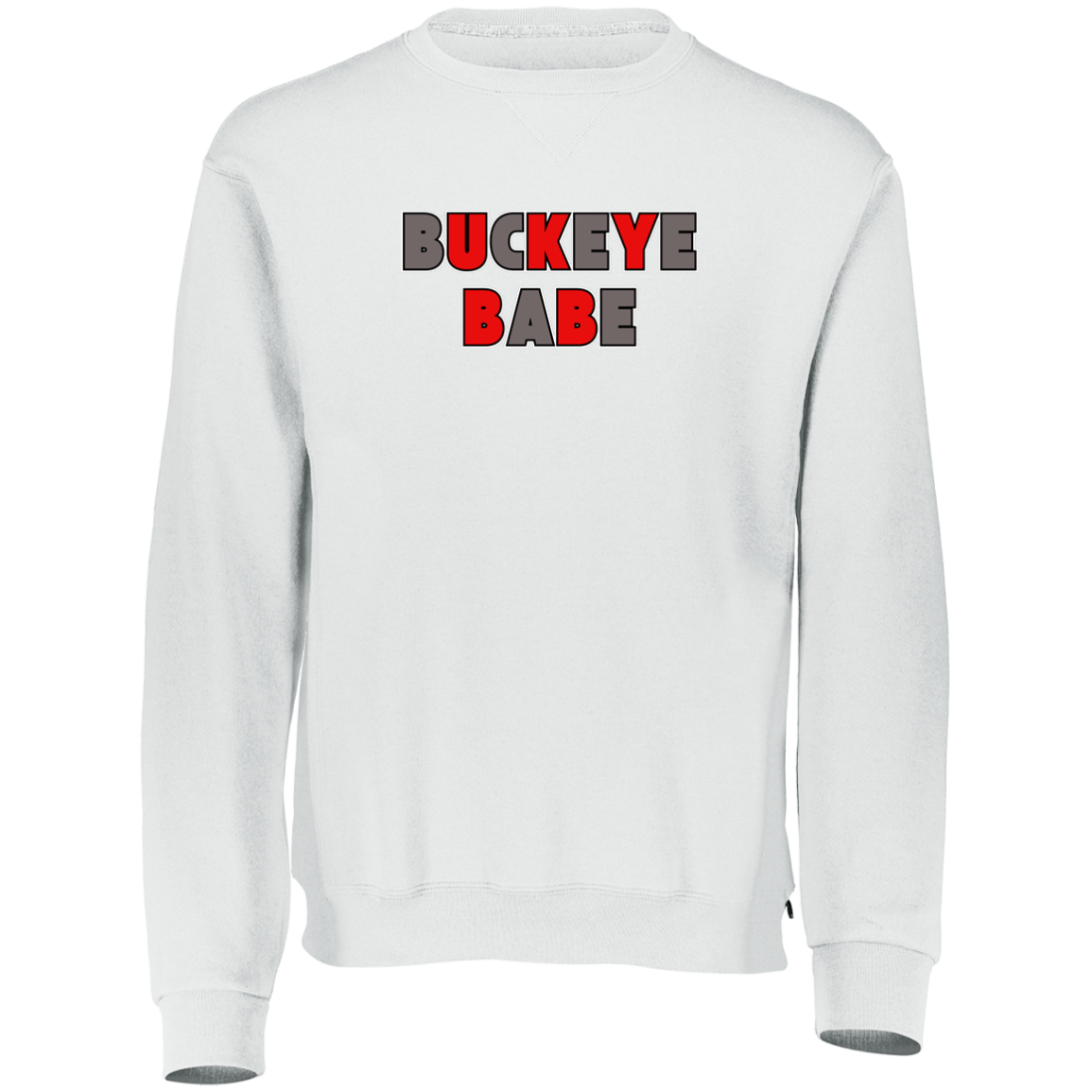 BUCKBABE Ohio State Dri-Power Fleece Crewneck Sweatshirt