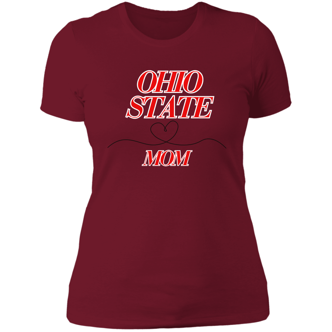 OSUMOM Ohio State Ladies' Boyfriend T-Shirt