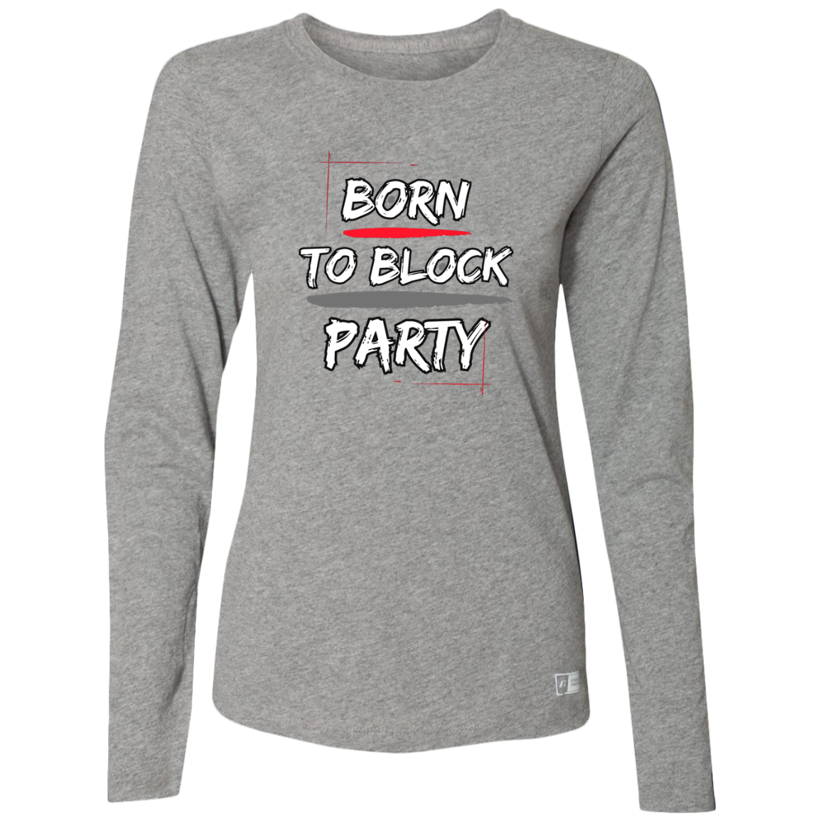 BLOCKPARTY Ohio State Ladies’ Essential Dri-Power Long Sleeve Tee