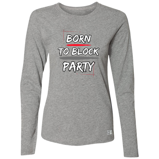 BLOCKPARTY Ohio State Ladies’ Essential Dri-Power Long Sleeve Tee