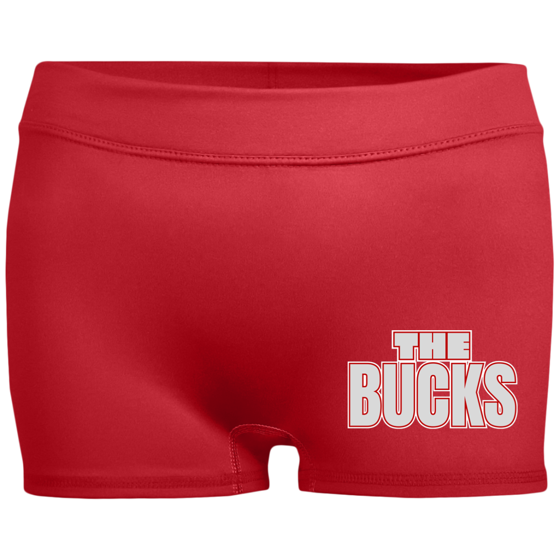 THEBUCKS Ohio State Ladies' Fitted Moisture-Wicking 2.5 inch Inseam Shorts