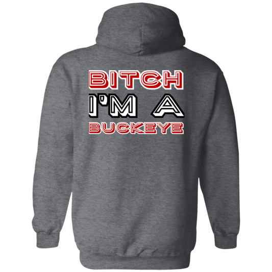 BITCH Ohio State Zip Up Hooded Sweatshirt