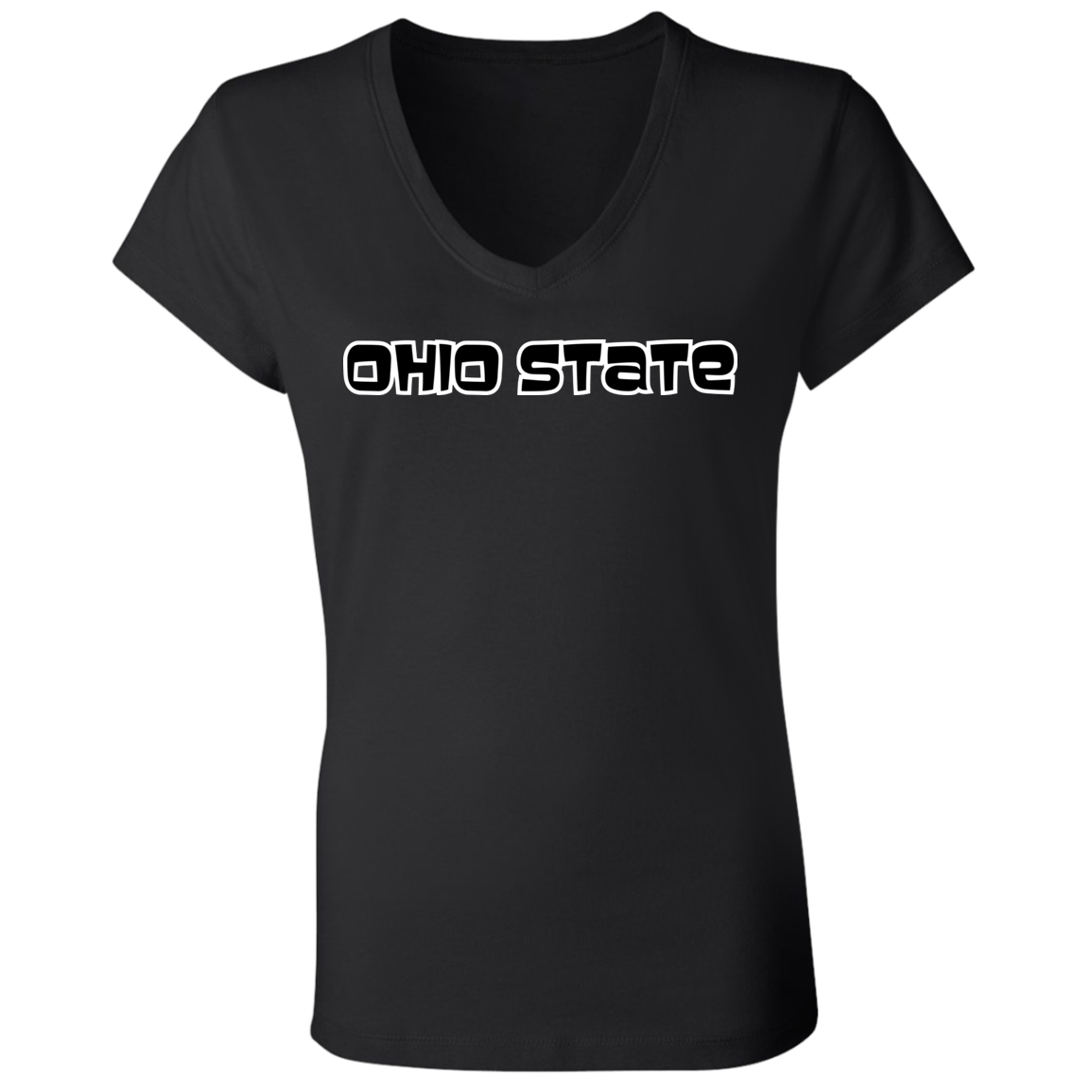 80'S CLASSIC Ohio State Classic Ladies' Jersey V-Neck T-Shirt