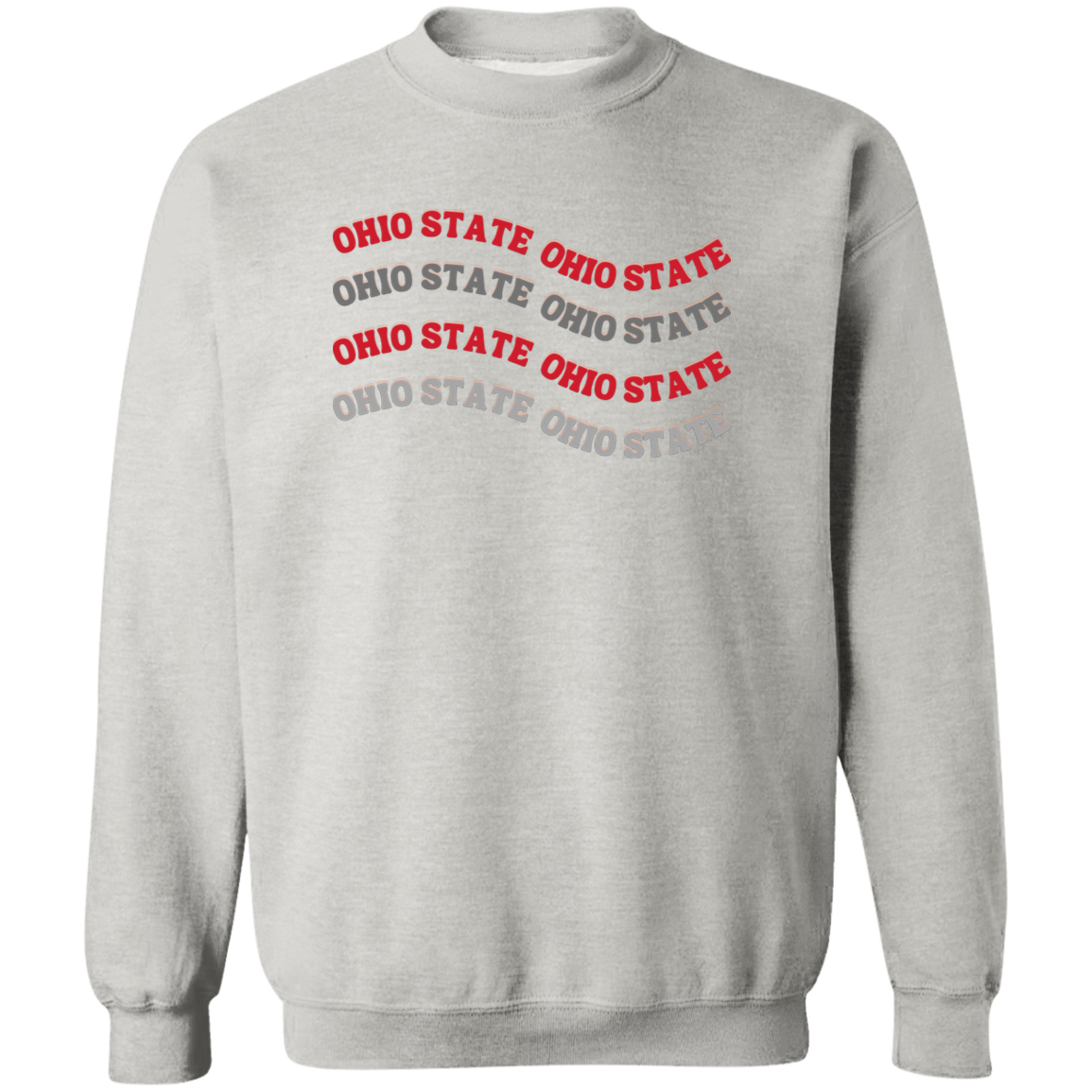 WAVE Ohio State Crewneck Pullover Sweatshirt