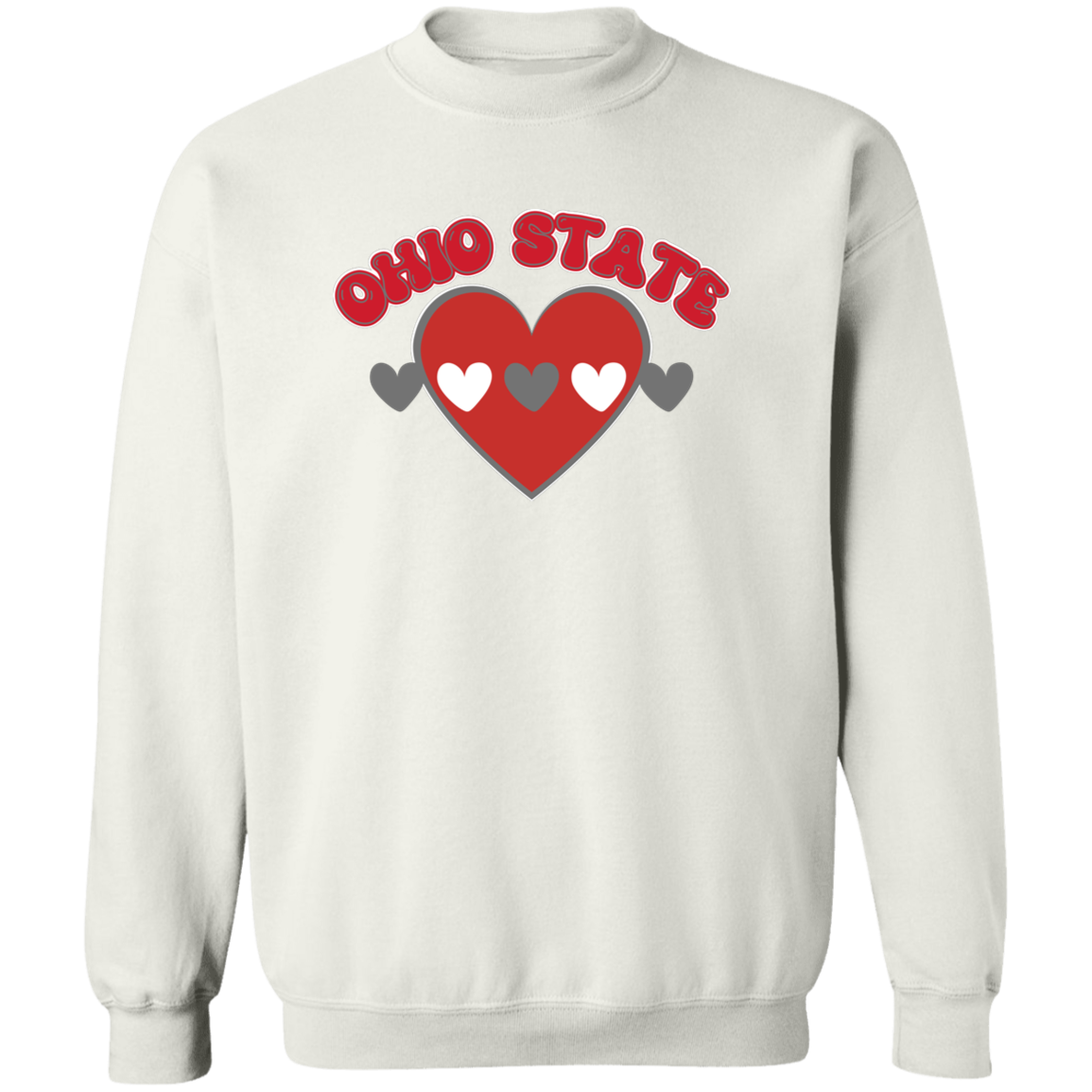 LOVE Ohio State Crewneck Pullover Sweatshirt