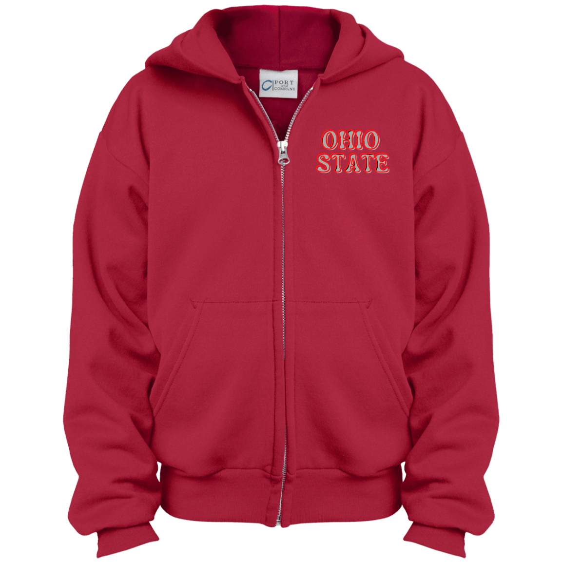 OSTATE Ohio State Youth Full Zip Hoodie