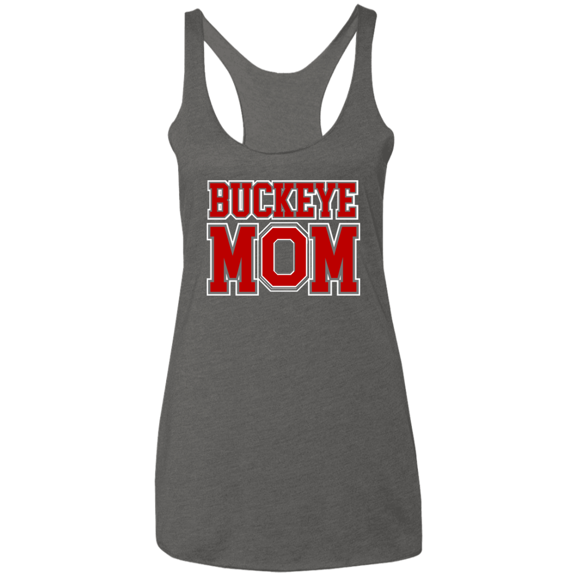 BM Ohio State Ladies' Triblend Racerback Tank