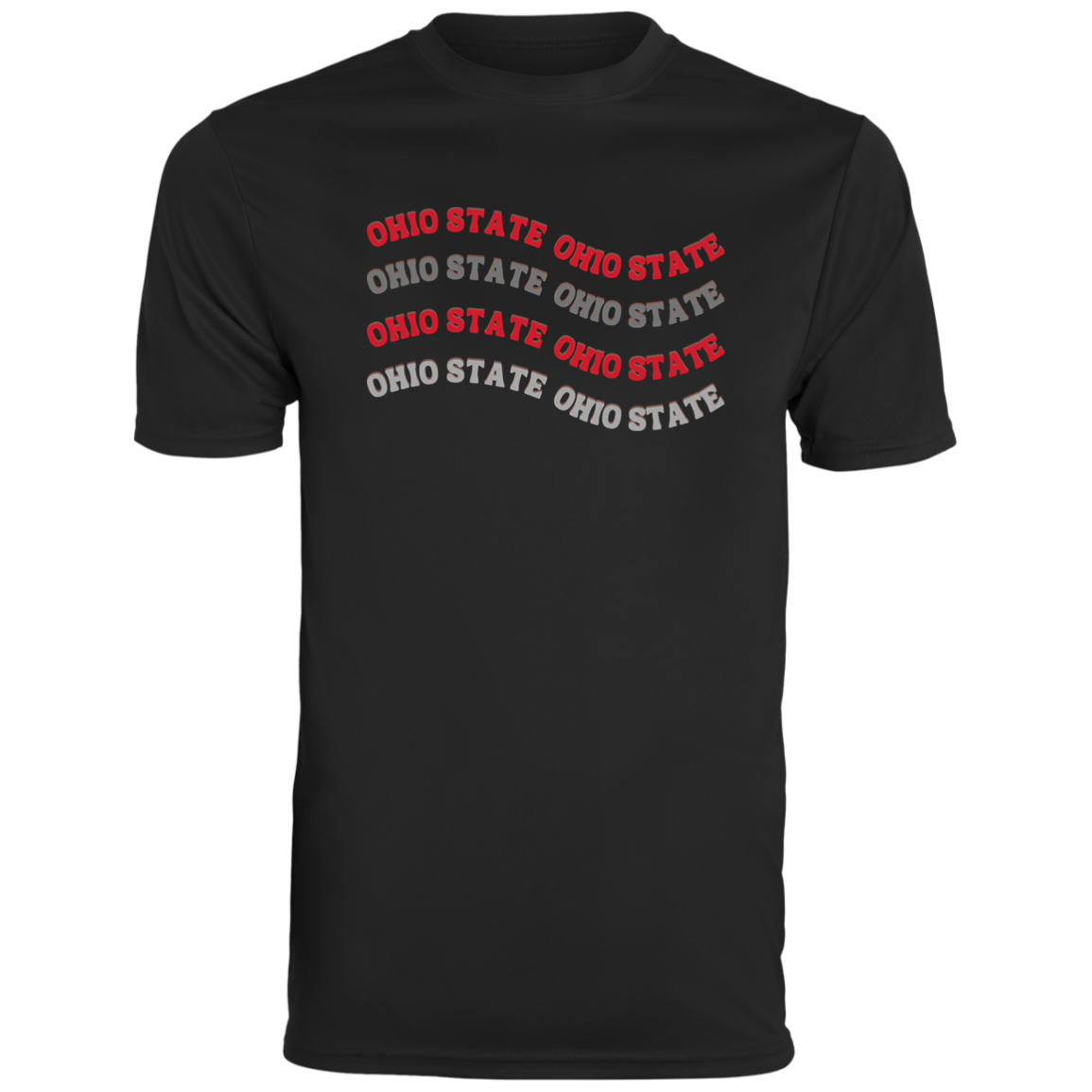 WAVE Ohio State Men's Moisture-Wicking Tee