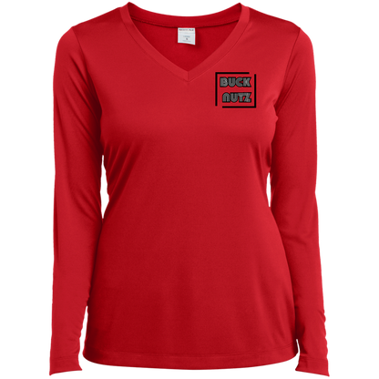 TANK NIGHT Ohio State Ladies’ Long Sleeve Performance V-Neck Tee