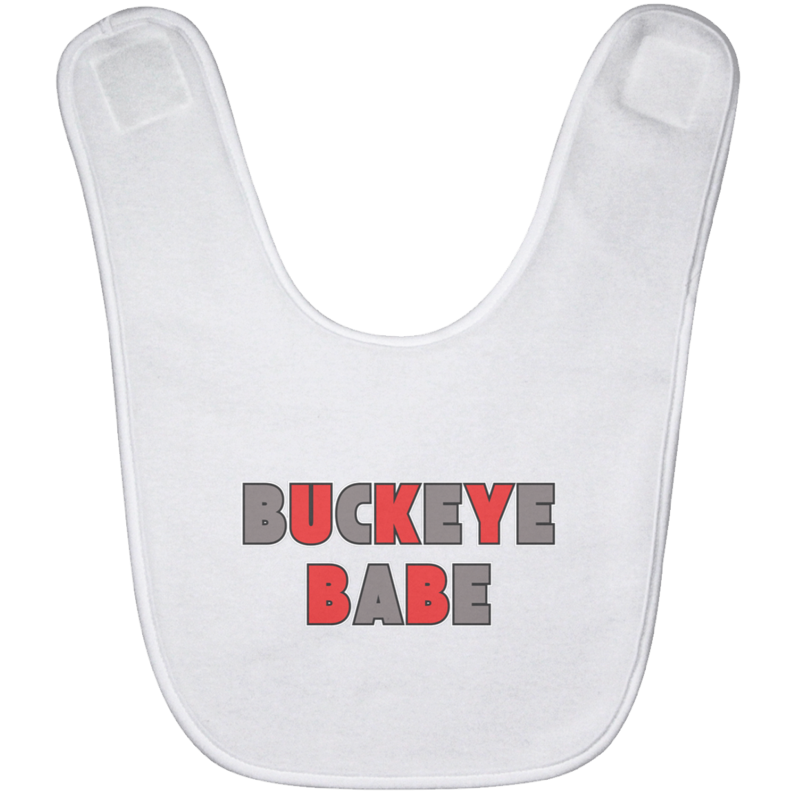 BUCKBABE Ohio State Baby Bib