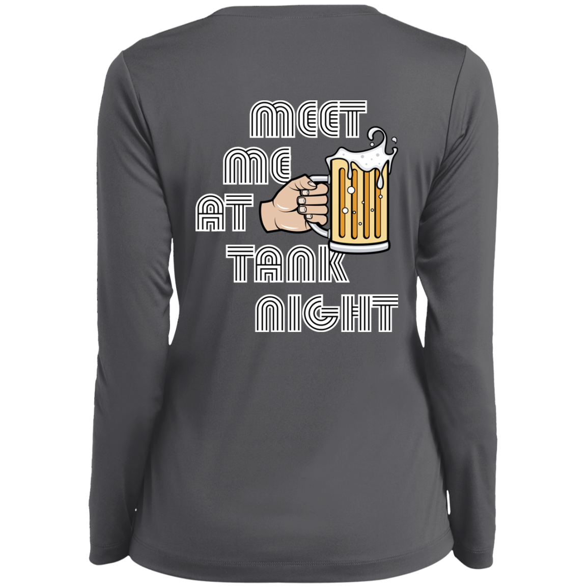 TANK NIGHT Ohio State Ladies’ Long Sleeve Performance V-Neck Tee