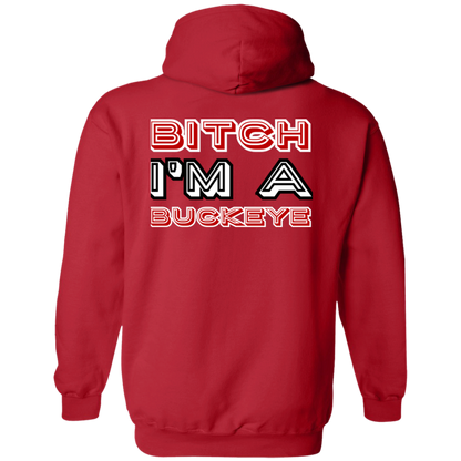 BITCH Ohio State Zip Up Hooded Sweatshirt